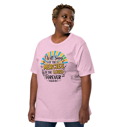 I will sing Psalm 89:1 womens Christian T-Shirt