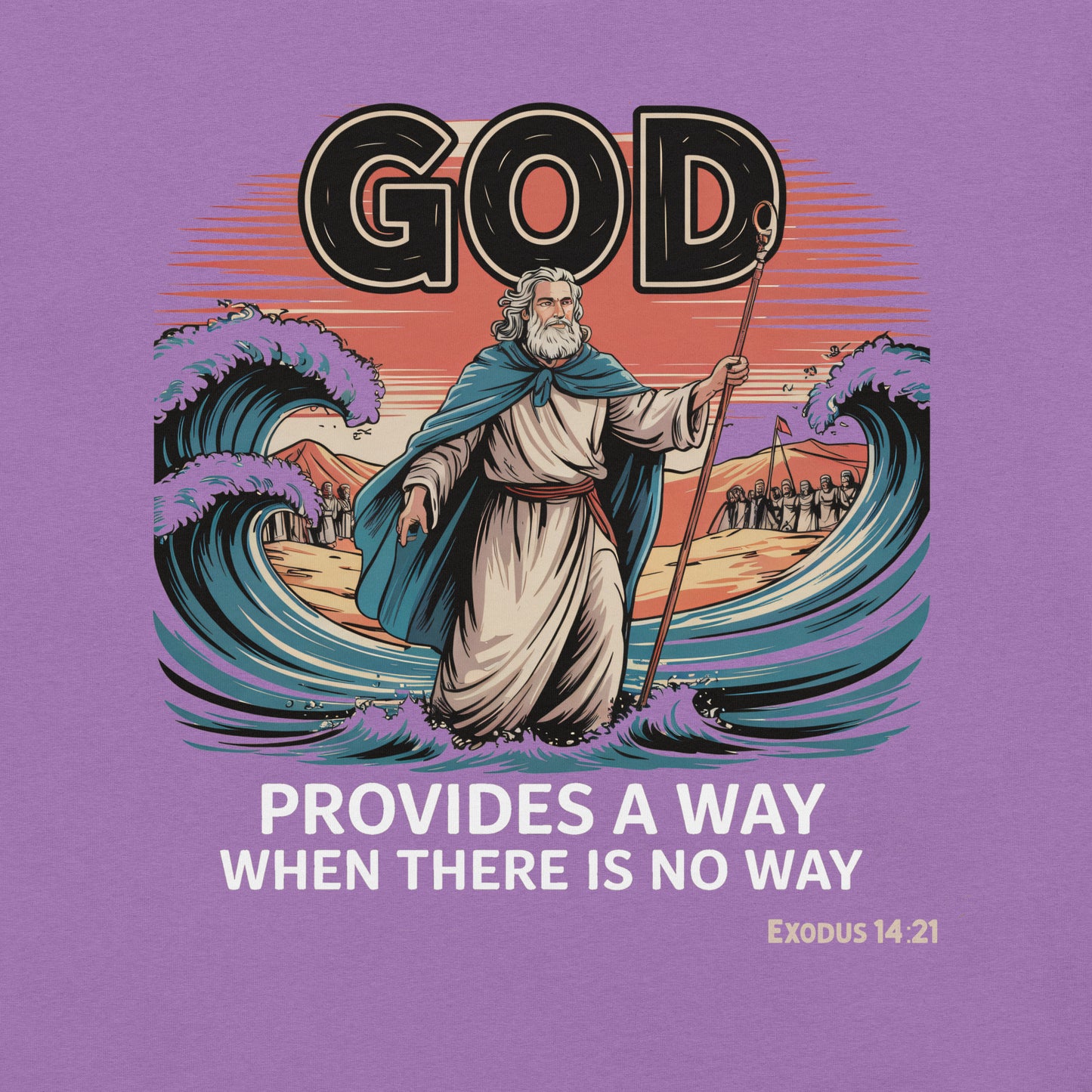 God Provides a Way Christian Bible Verse T-Shirt