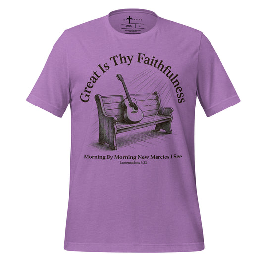 Great is Thy Faithfulness Guitar - Purple - MasterPiece Shirts