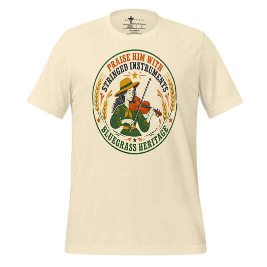 Praise Him With Stringed Instruments Violin - Natural - MasterPiece Shirts