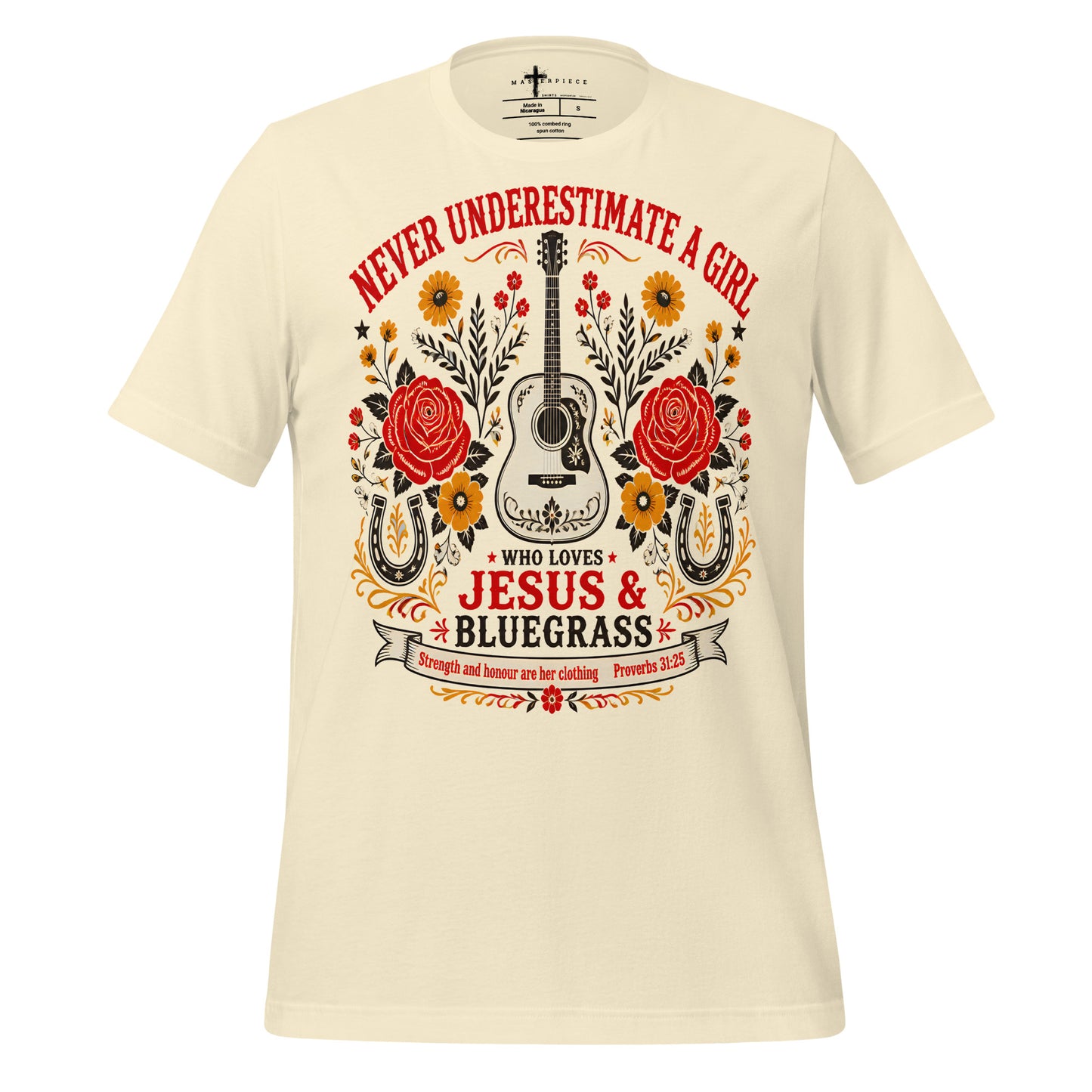 Girl Loves Jesus Bluegrass - Natural - MasterPiece Shirts
