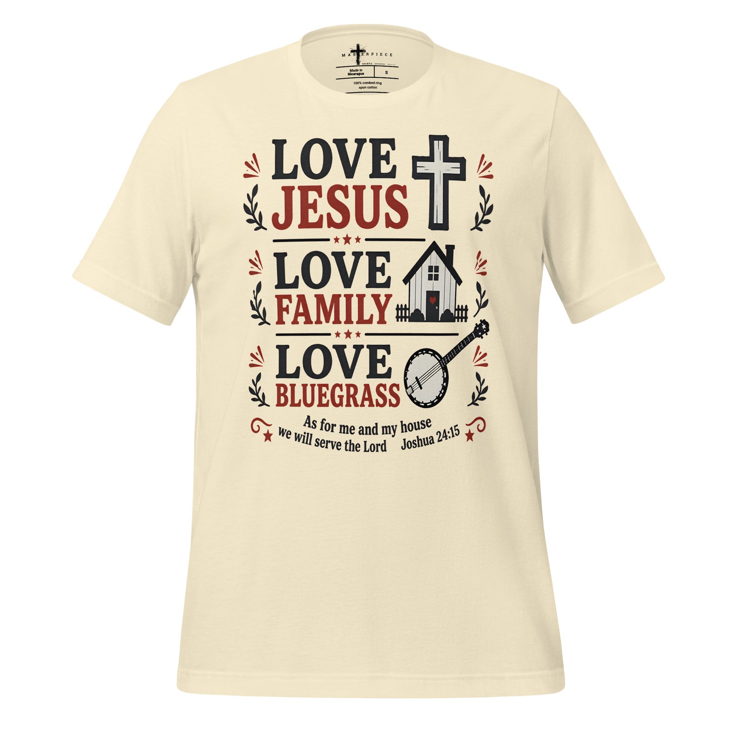 Love Jesus Love Bluegrass - Natural - MasterPiece Shirts