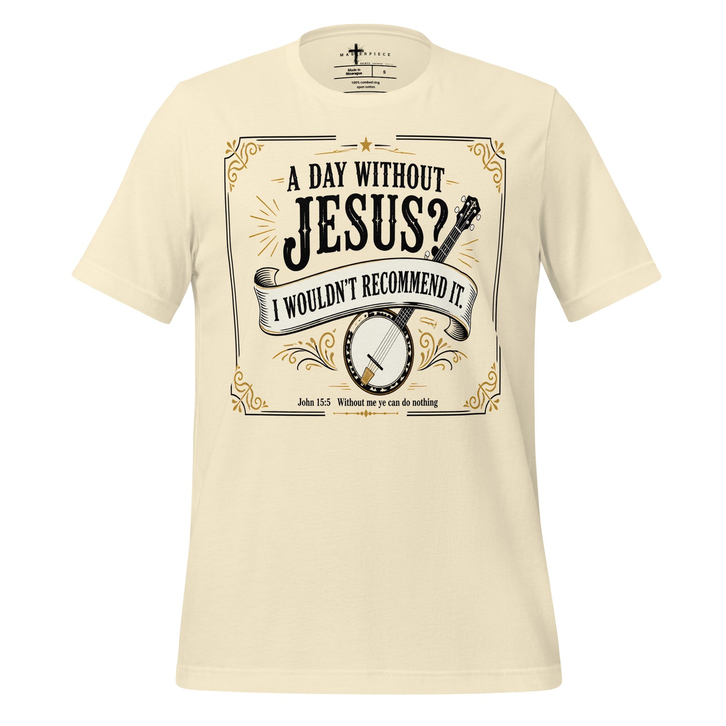 Day Without Jesus Banjo - Natural - MasterPiece Shirts
