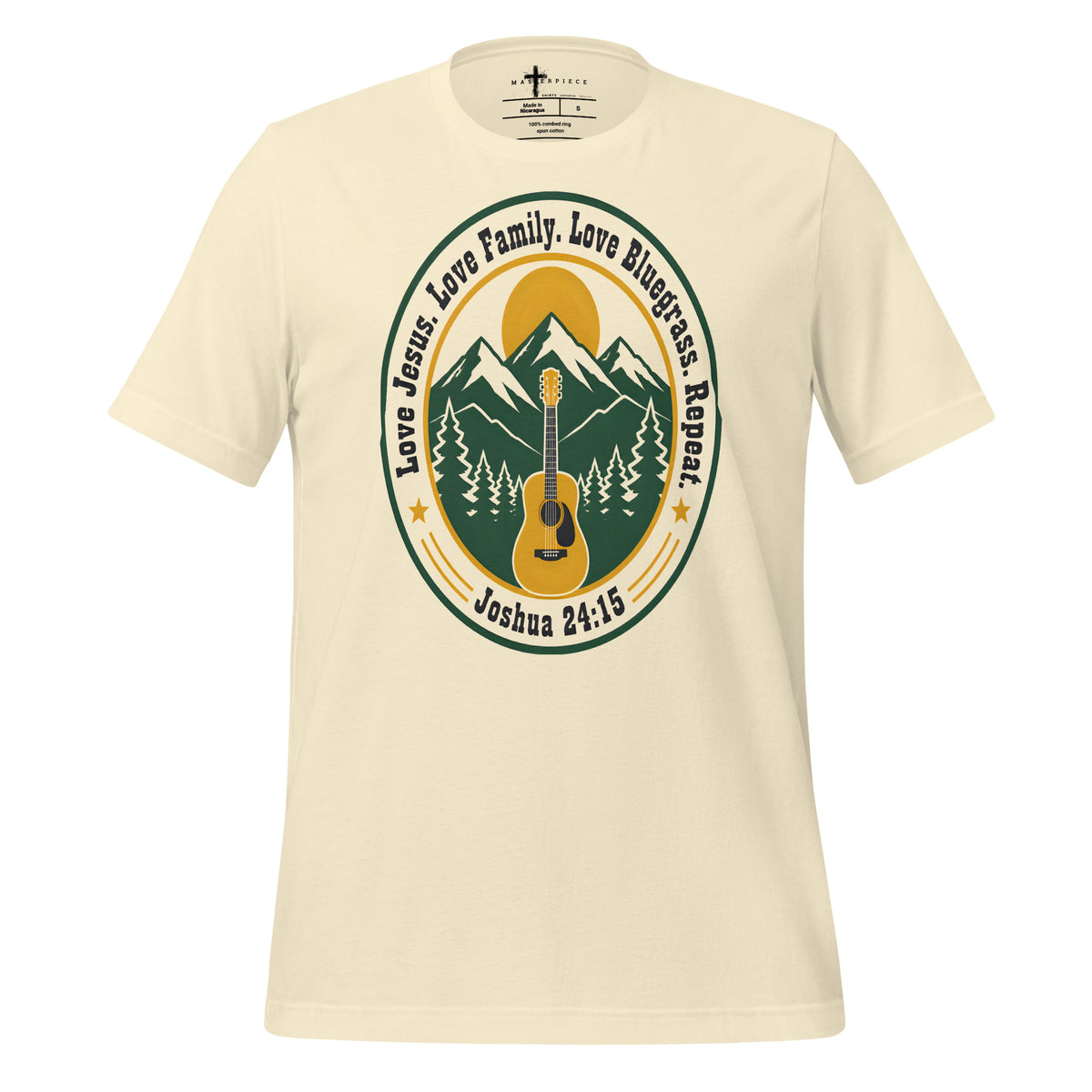 Love Jesus Love Family Repeat - Natural - MasterPiece Shirts