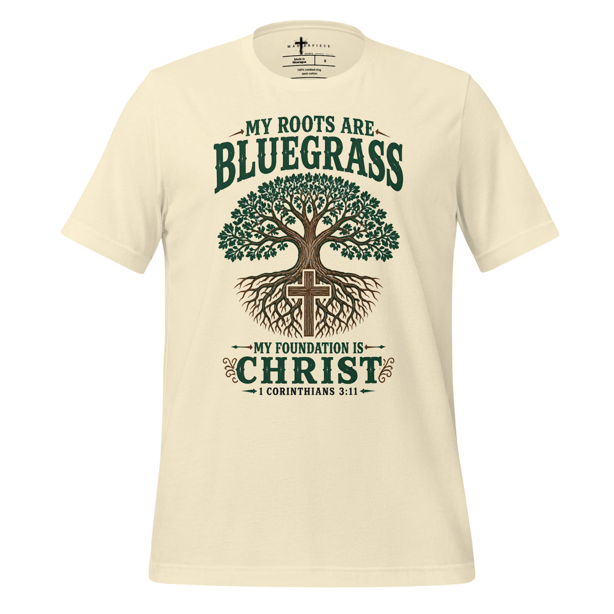 Bluegrass Roots in Christ - Natural - MasterPiece Shirts