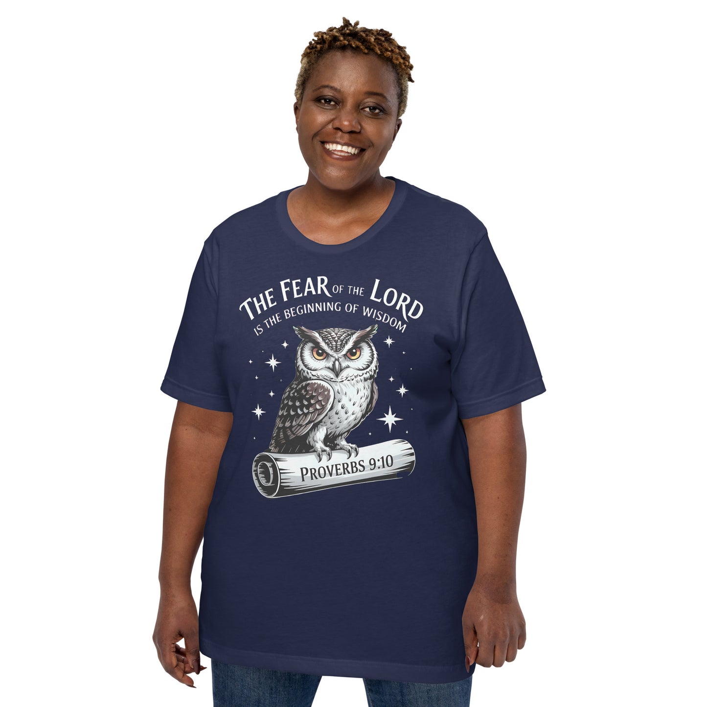 The Fear of the LORD is the beginning of wisdom Christian Bible Verse T-Shirt