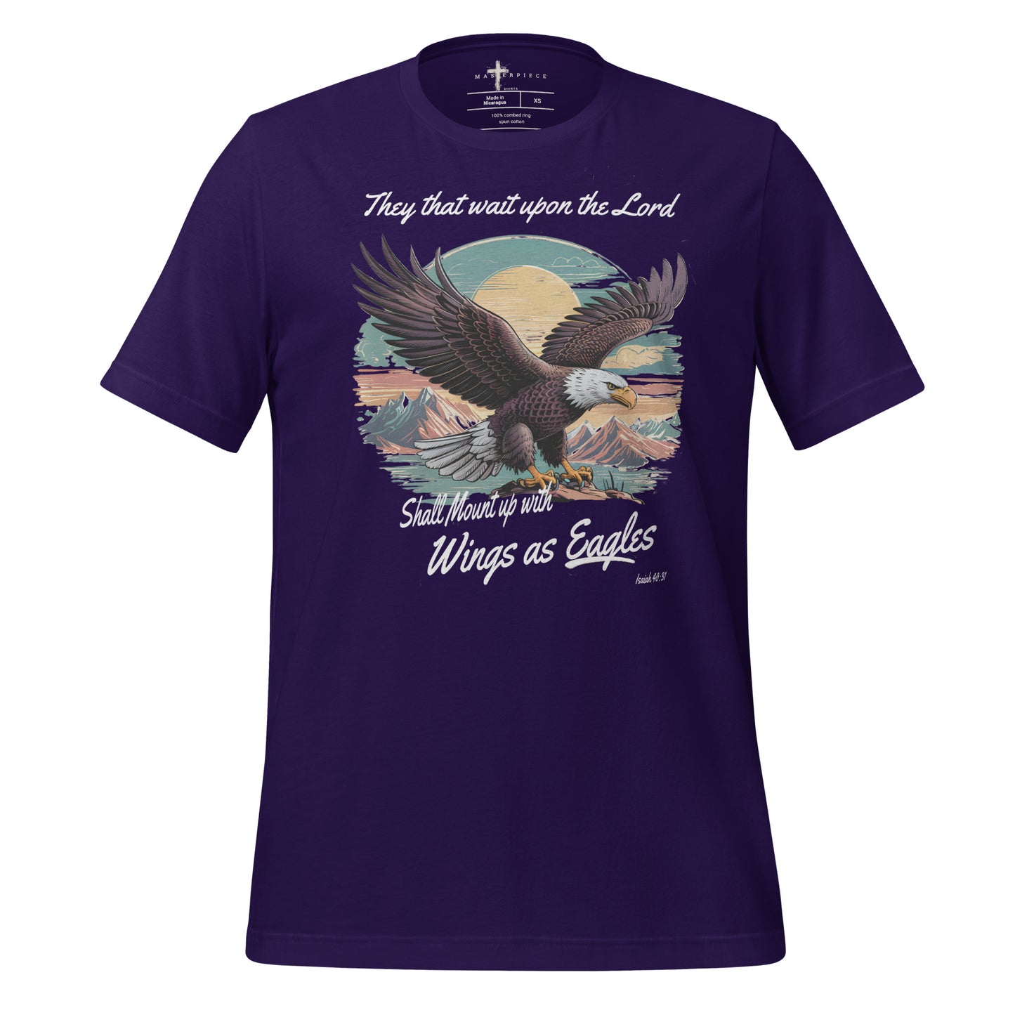 Mount up with Wings of Eagles Christian Bible Verse T-Shirt