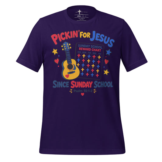Pickin Since Sunday School - Purple - MasterPiece Shirts