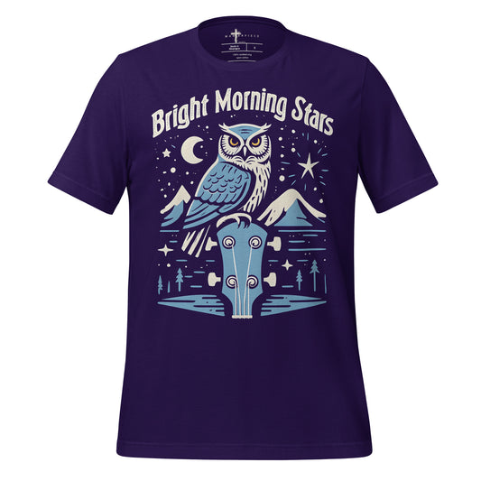 Bright Morning Stars Owl - Purple - MasterPiece Shirts