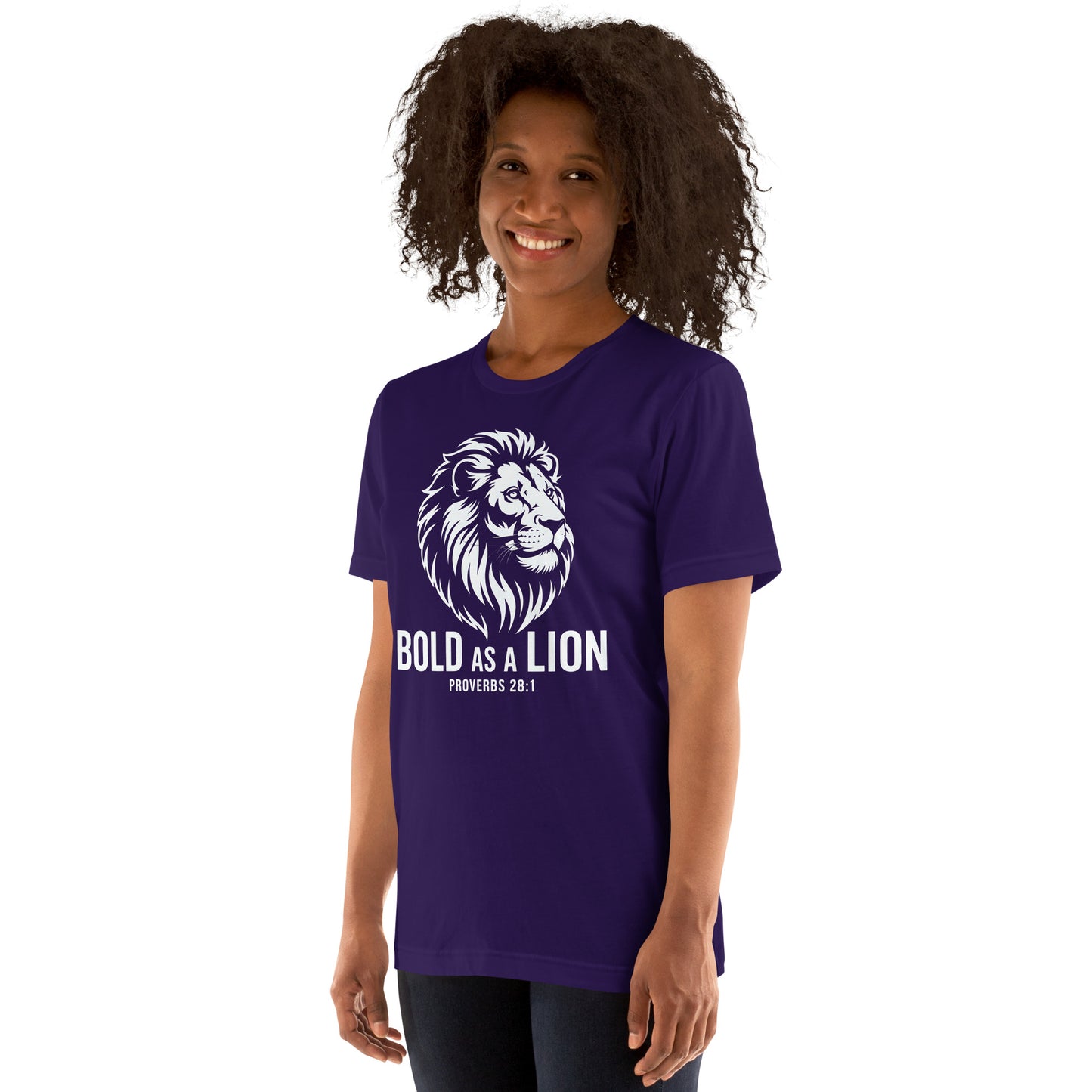 Bold as a Lion Christian Bible Verse T-Shirt