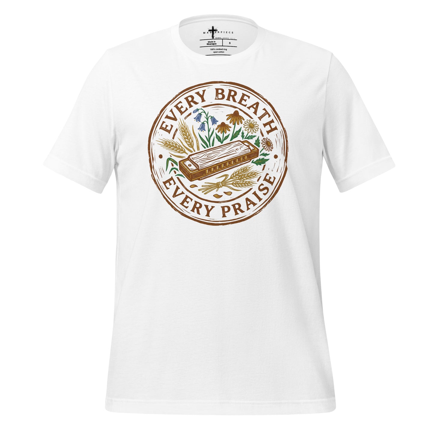 Every Breath Every Praise Harmonica Christian t-shirt | Psalm 150:6