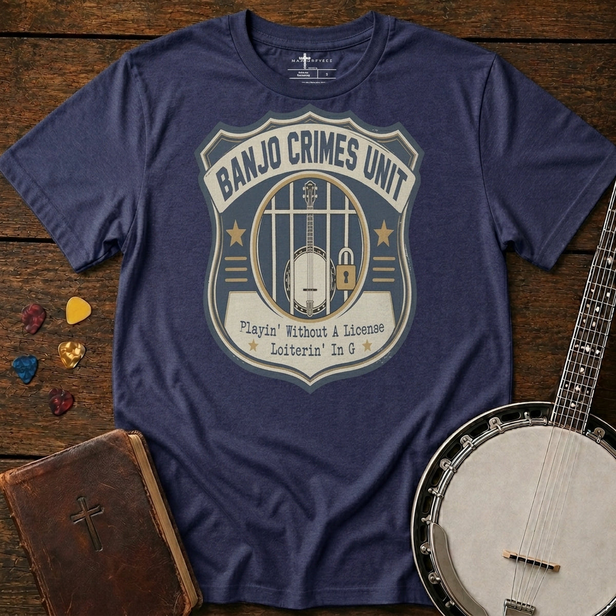 Banjo Crimes Heather Midnight Navy MasterPiece Shirts