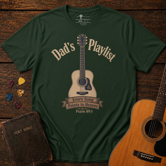 Dad's Playlist Guitar Forest MasterPiece Shirts