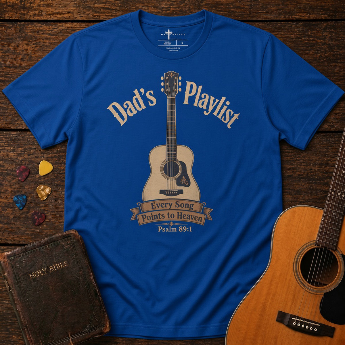 Dad's Playlist Guitar True Royal MasterPiece Shirts