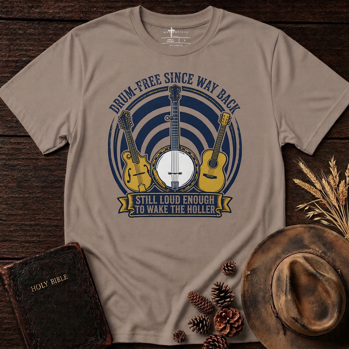 Drum Free Since Way Back Pebble MasterPiece Shirts