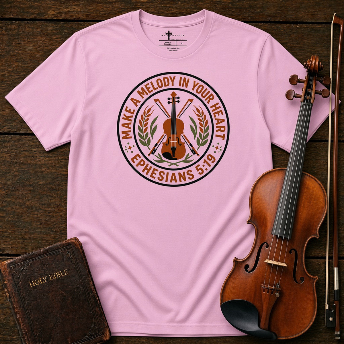 Make a Melody Violin Lilac MasterPiece Shirts
