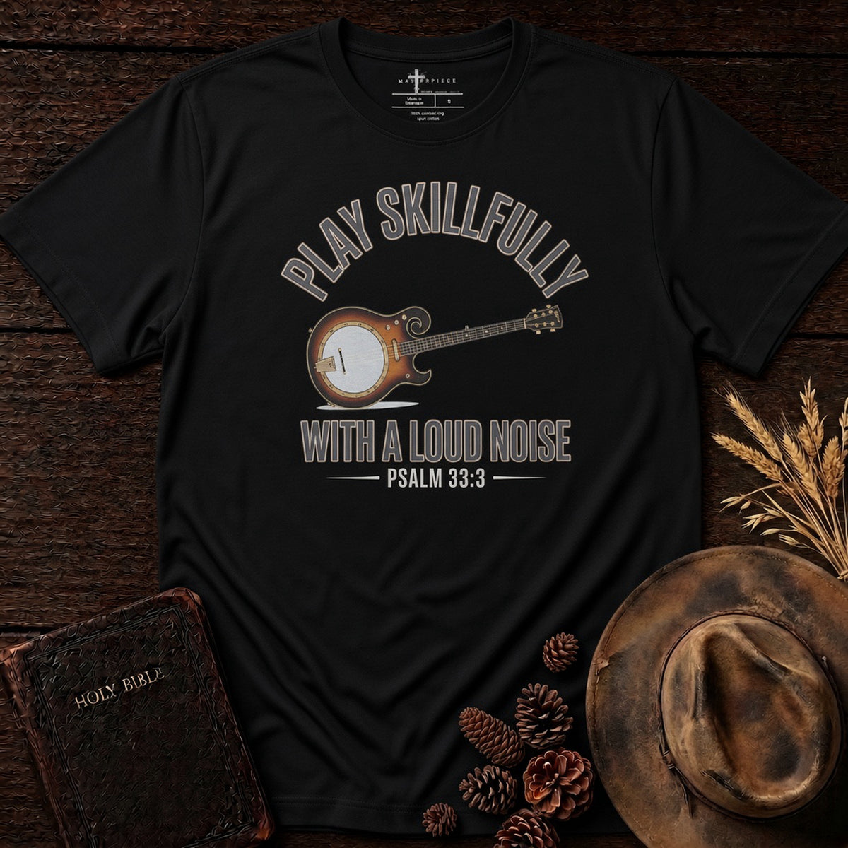 Play Skillfully with a Loud Noise Banjo Black MasterPiece Shirts