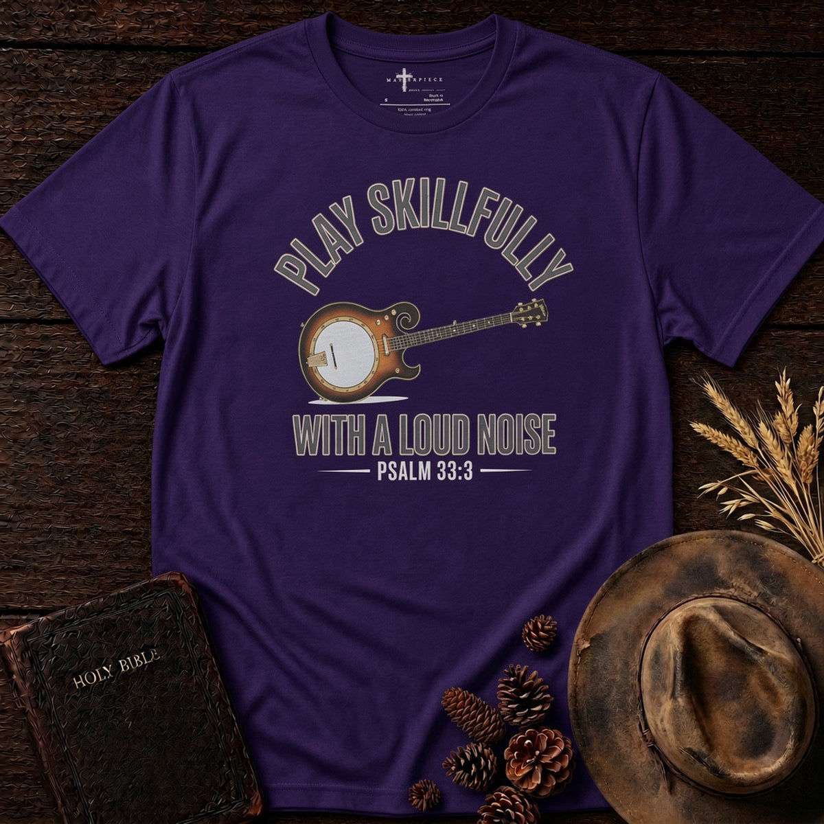 Play Skillfully with a Loud Noise Banjo Team Purple MasterPiece Shirts
