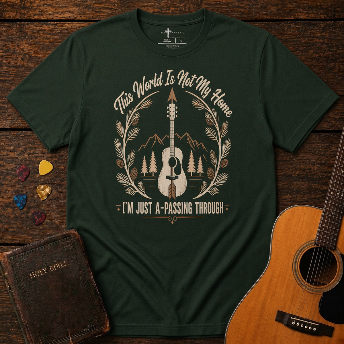 This World is not My Home Guitar Heather Emerald MasterPiece Shirts