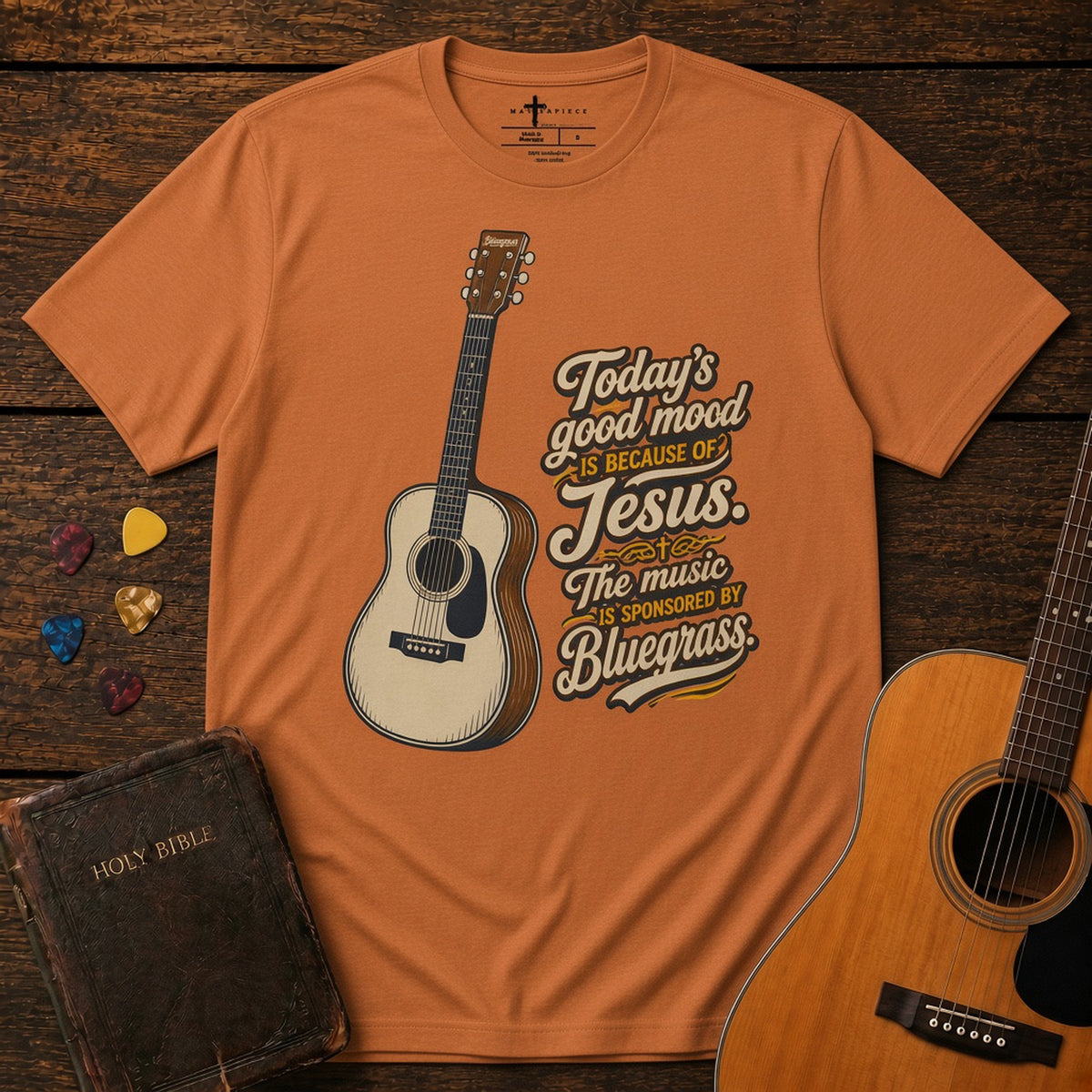 Todays Good Mood Guitar Heather Autumn MasterPiece Shirts