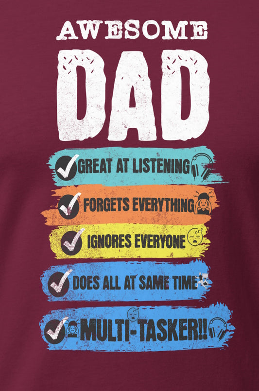 Awesome Dad  Christian Bible Verse T-Shirt