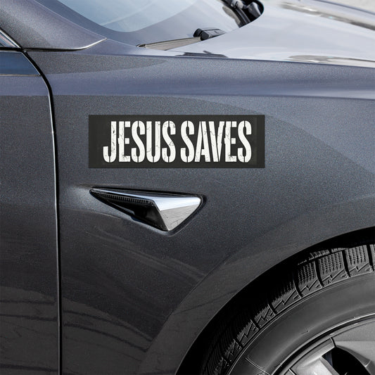 Jesus Saves Car Magnet