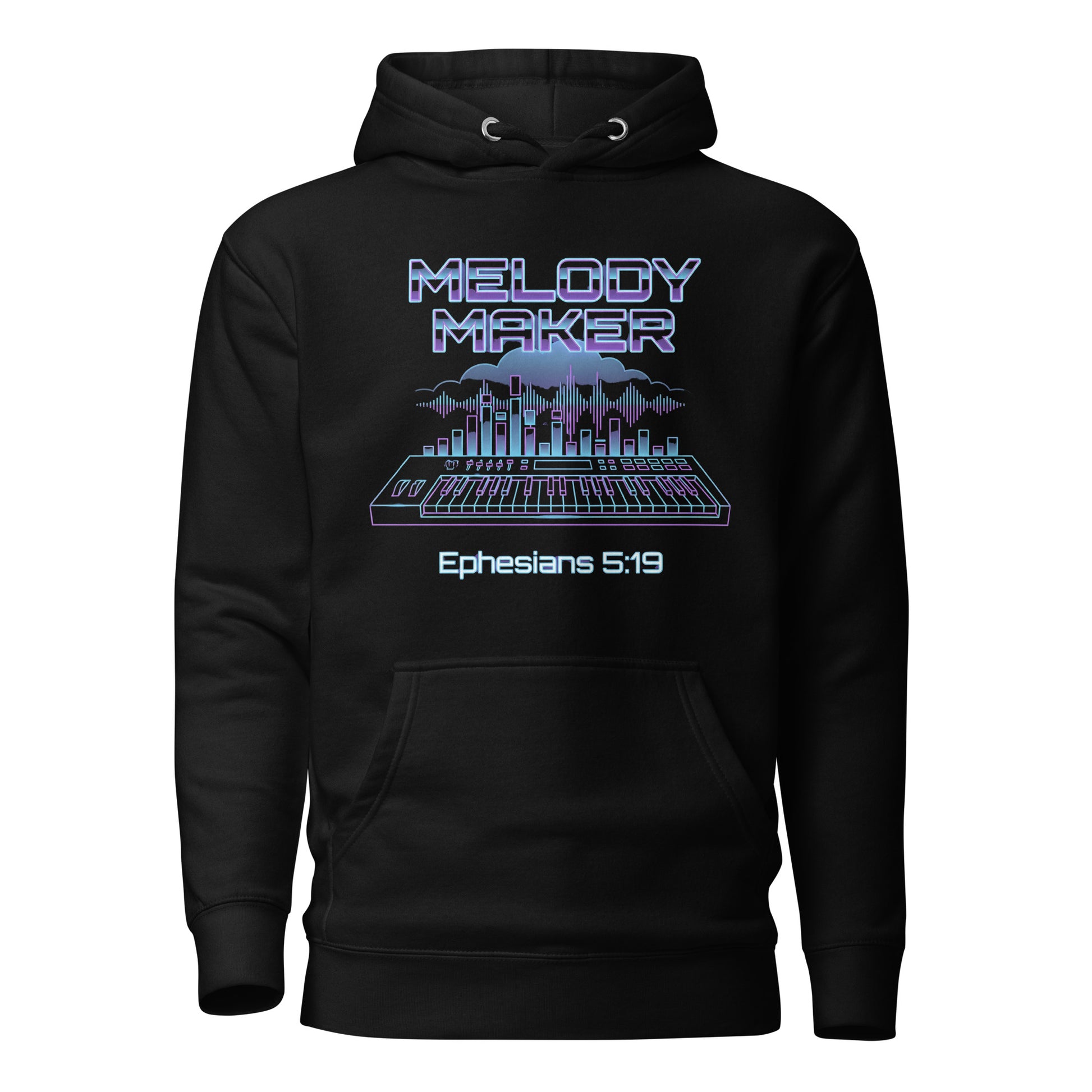Melody Maker Ephesians 5:19 Christian Premium Hoodie