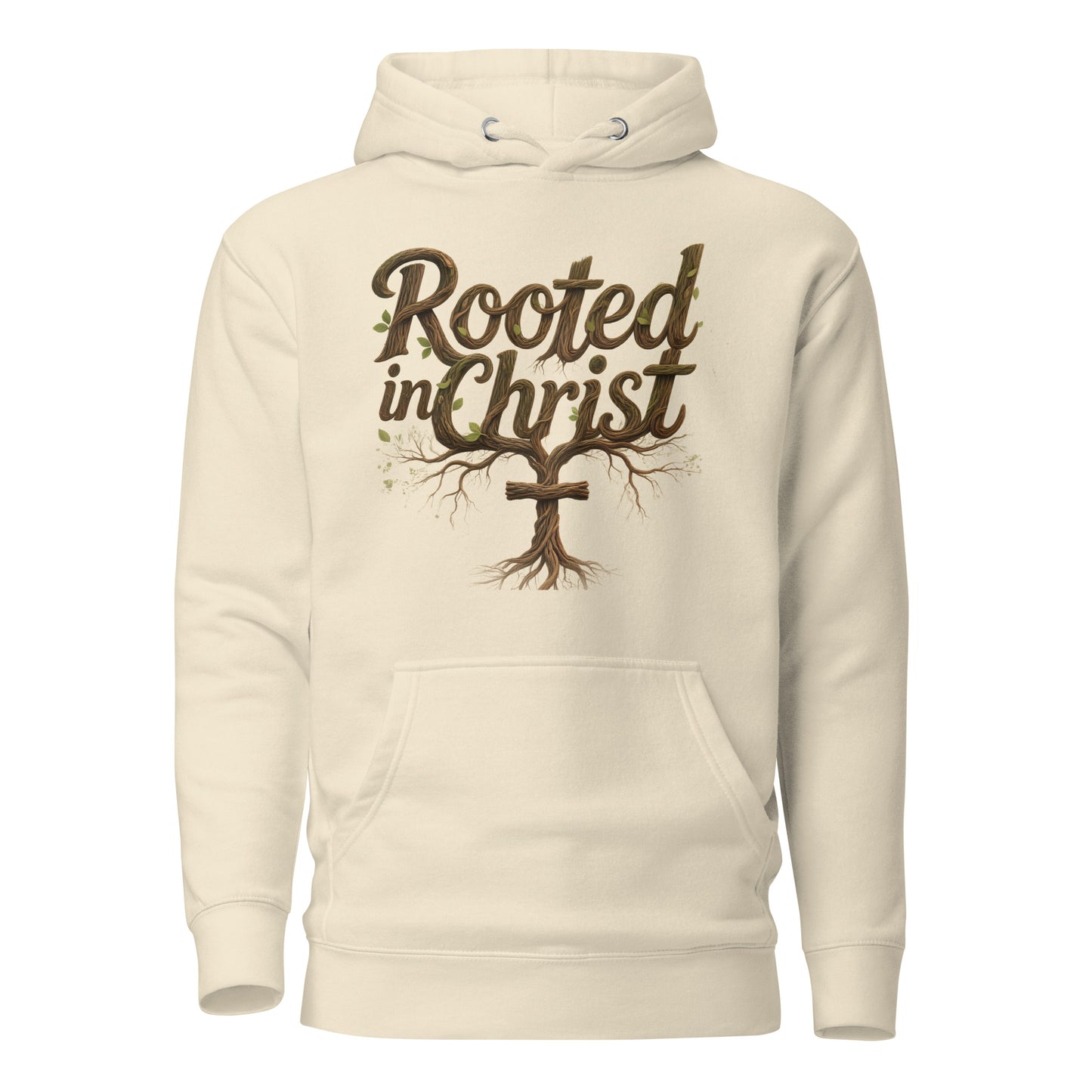 Rooted In Christ Premium Christian hoodie