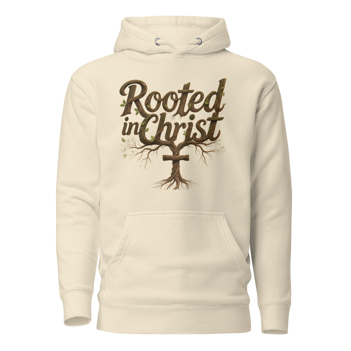 Rooted In Christ Premium Christian hoodie