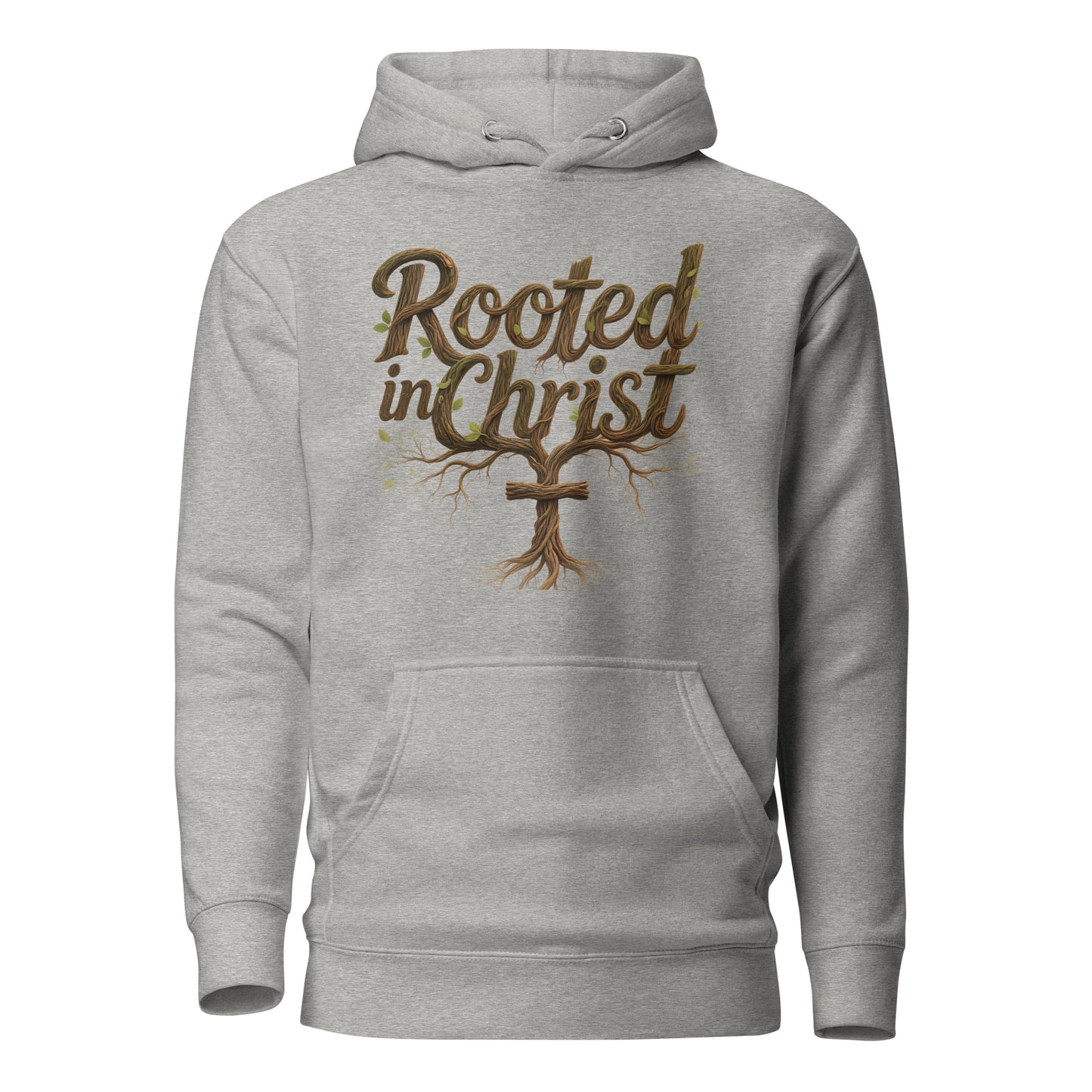 Rooted In Christ Premium Christian hoodie