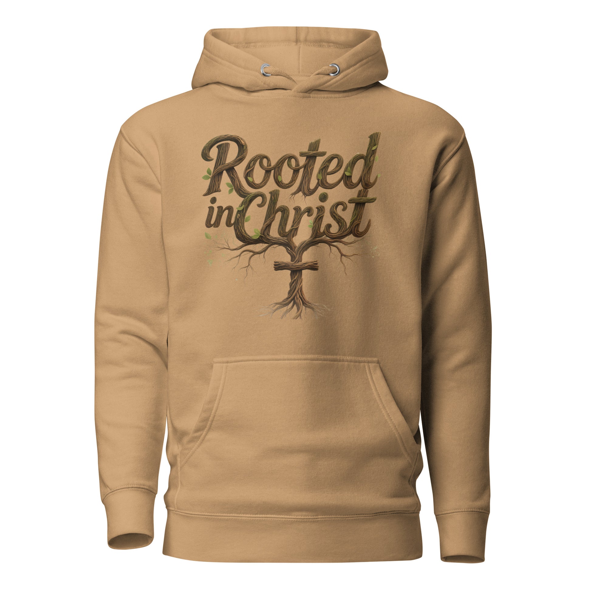 Rooted In Christ Premium Christian hoodie