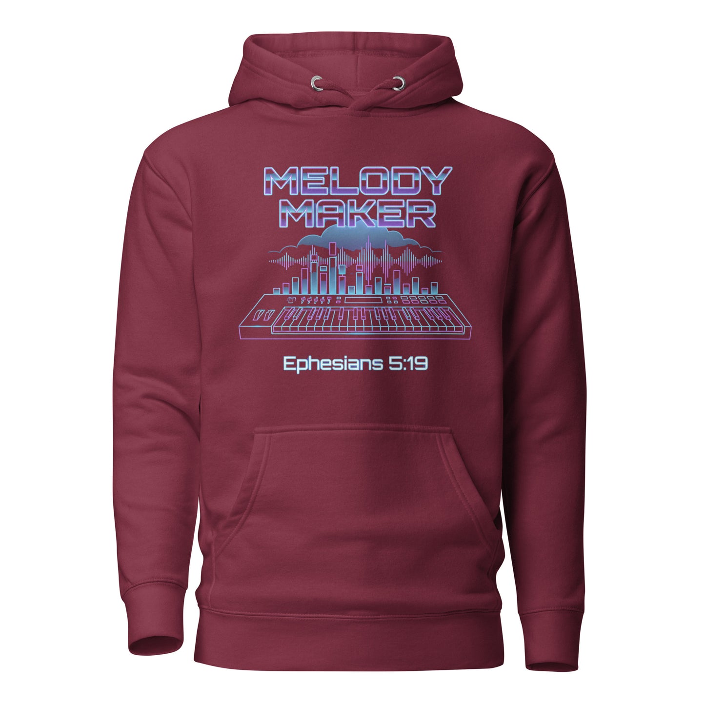 Melody Maker Ephesians 5:19 Christian Premium Hoodie