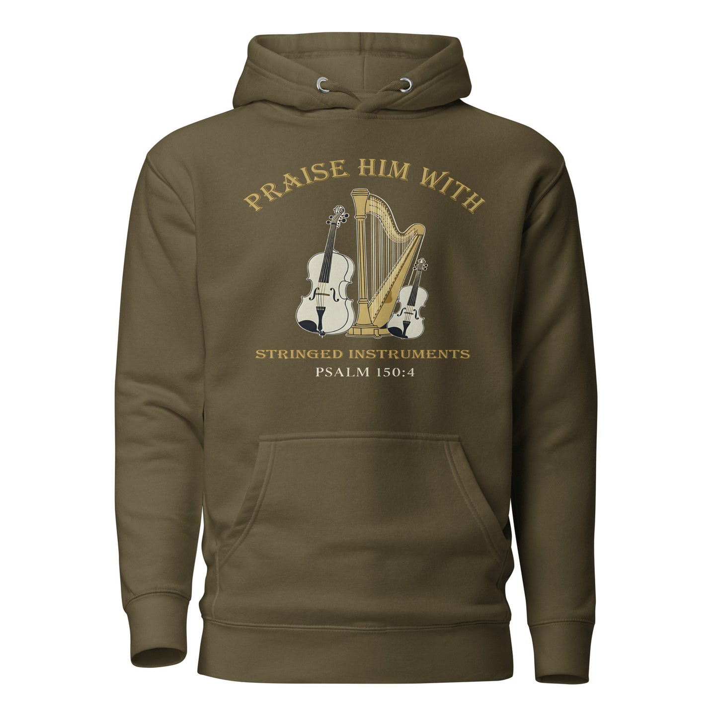 Praise him with Stringed Classical instruments psalm 150:4 hoodie 