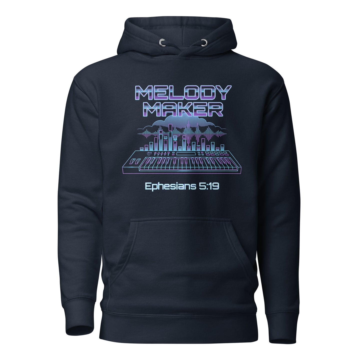 Melody Maker Ephesians 5:19 Christian Premium Hoodie
