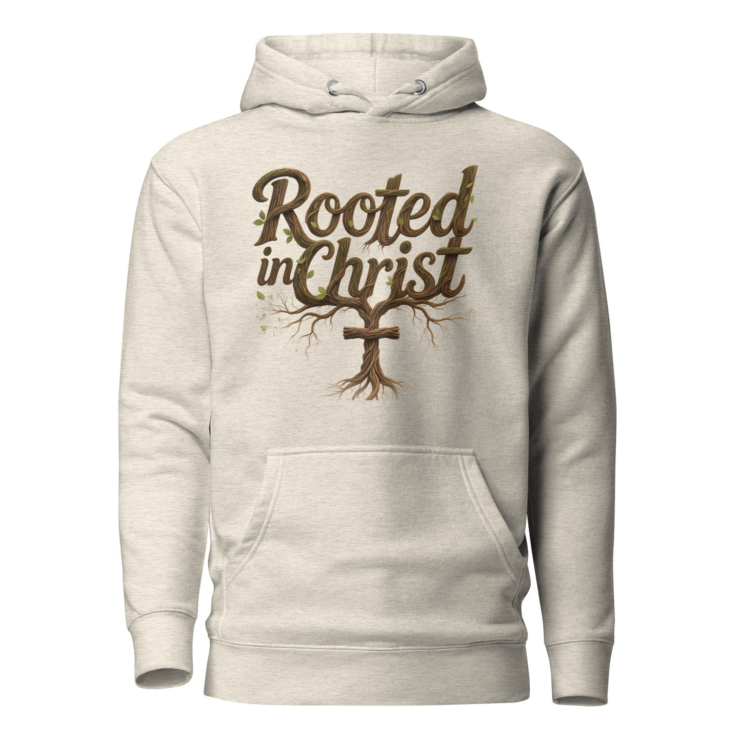 Rooted In Christ Premium Christian hoodie