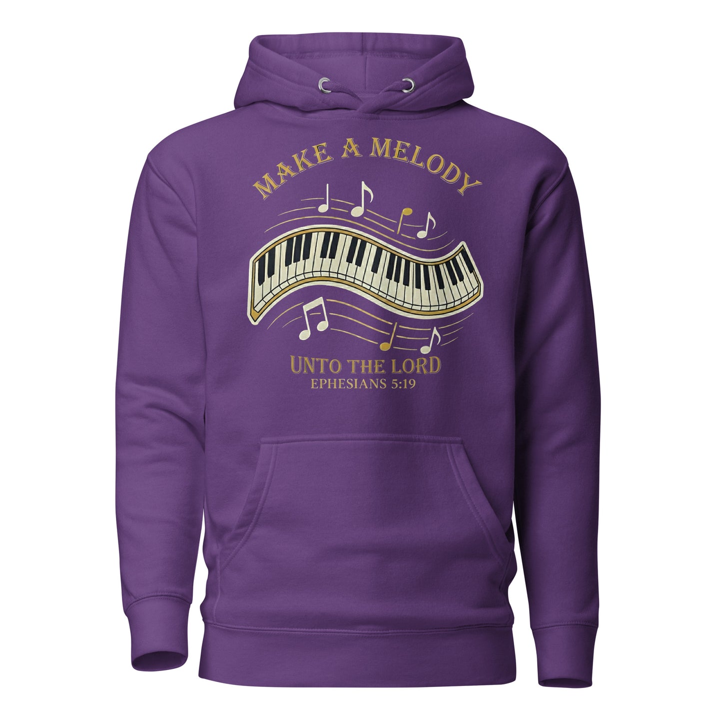 Make a Melody unto the Lord Christian Premium Hoodie Ephesians 5:19