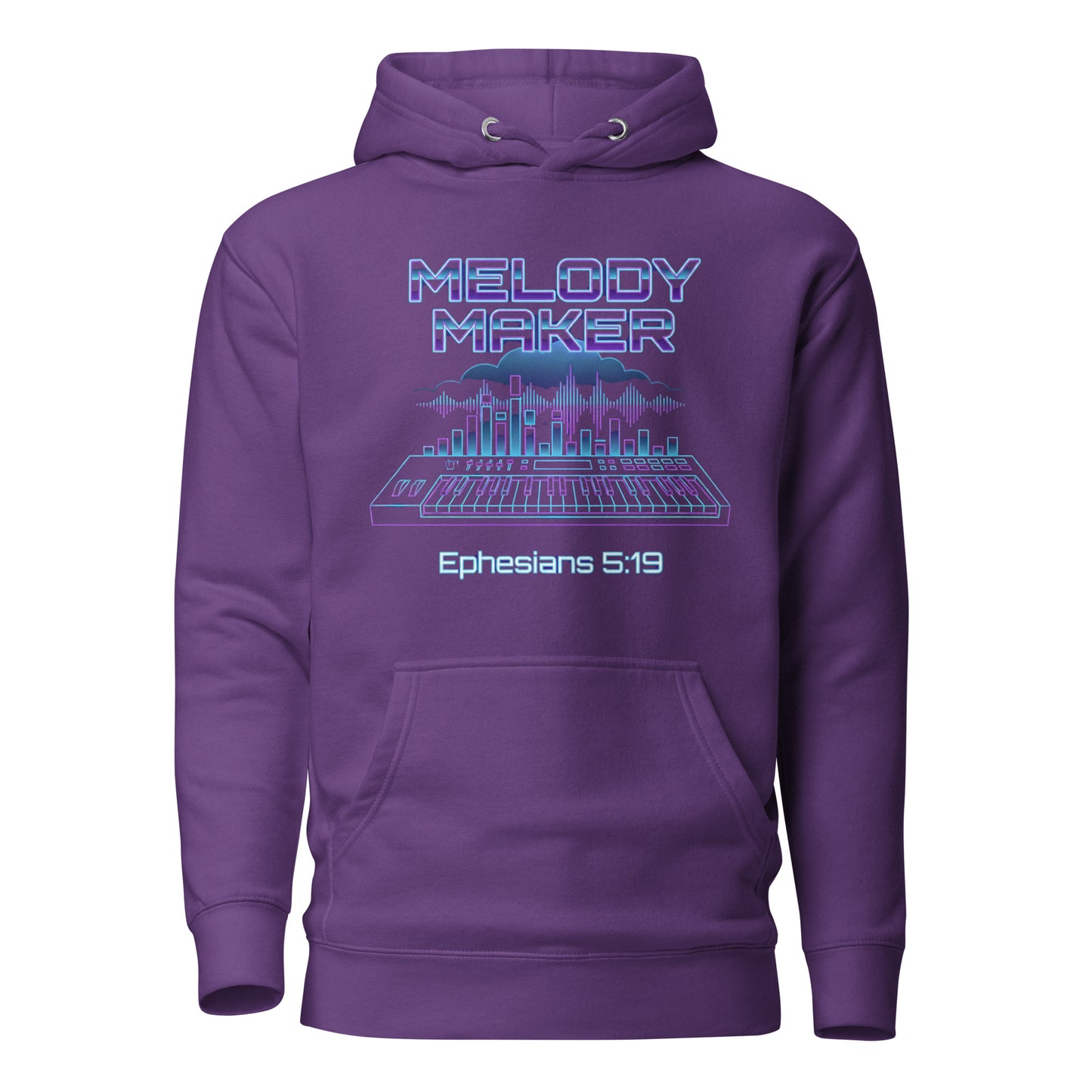 Melody Maker Ephesians 5:19 Christian Premium Hoodie