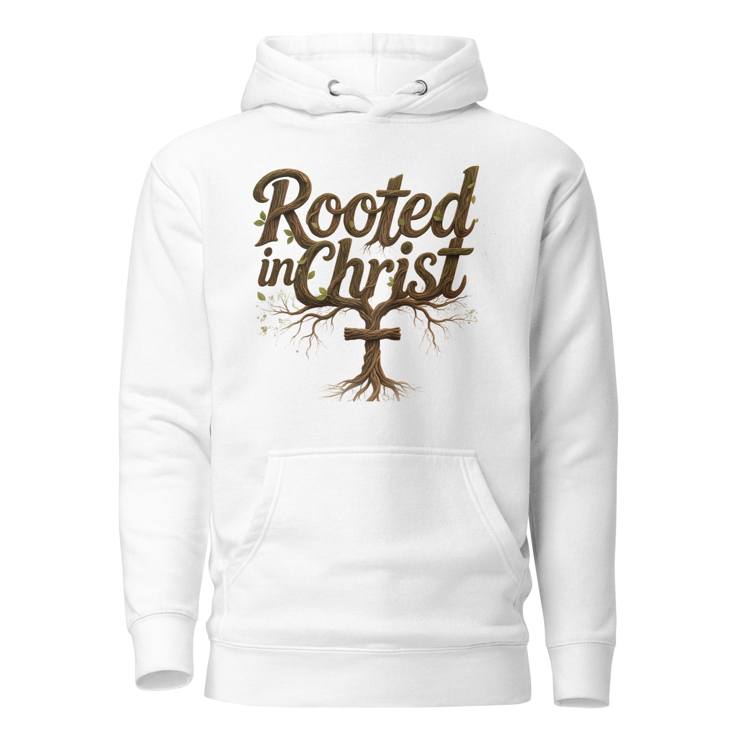 Rooted In Christ Premium Christian hoodie