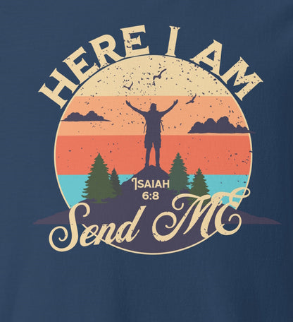 Here I am Send ME  Christian Bible Verse T-Shirt