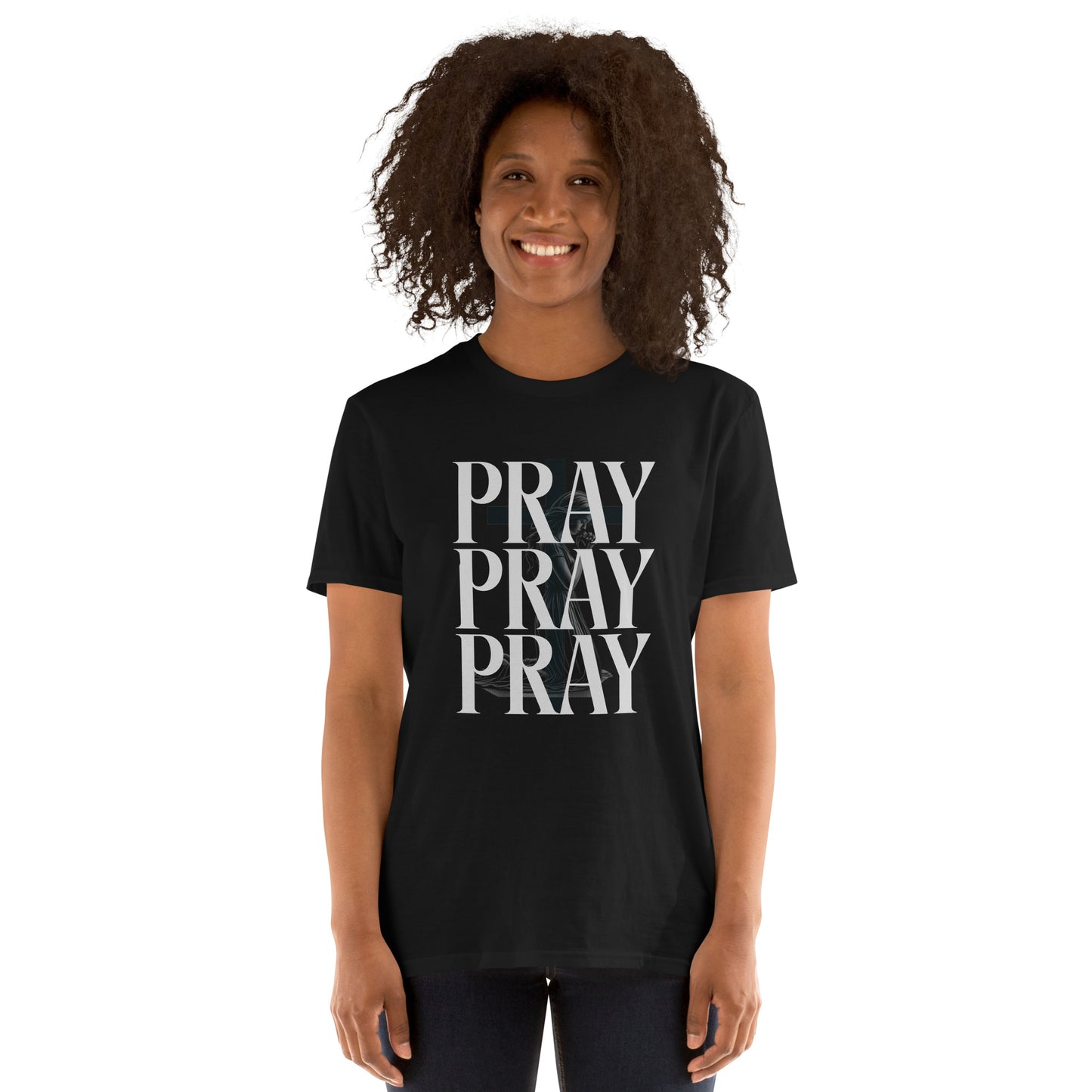 PRAY PRAY PRAY T-Shirt  Christian Bible Verse T-Shirt