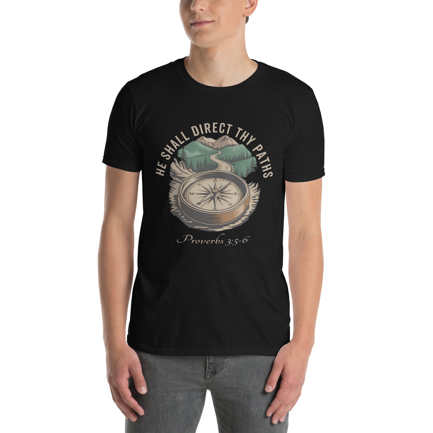 He Shall Direct Thy Paths  Christian Bible Verse T-Shirt