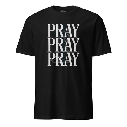 PRAY PRAY PRAY T-Shirt  Christian Bible Verse T-Shirt