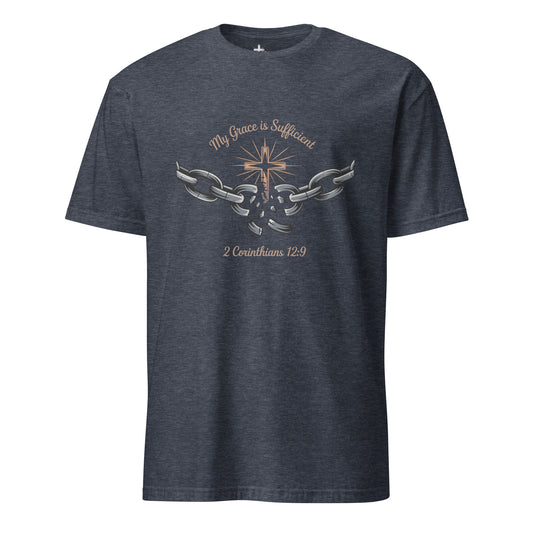 My Grace is Sufficient Chain Breaker  Christian Bible Verse T-Shirt