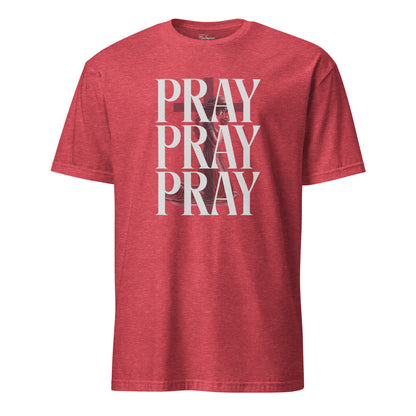 PRAY PRAY PRAY T-Shirt  Christian Bible Verse T-Shirt