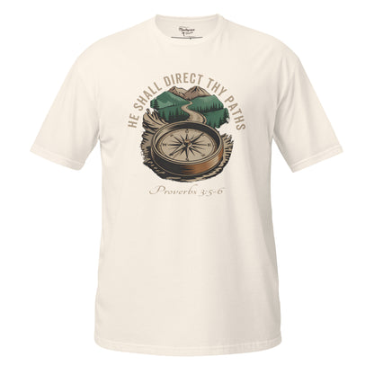 He Shall Direct Thy Paths  Christian Bible Verse T-Shirt