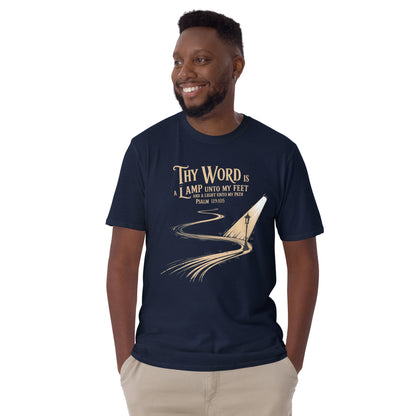 Thy Word is a Lamp unto my feet  Christian Bible Verse T-Shirt