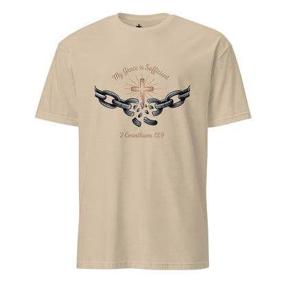 My Grace is Sufficient Chain Breaker  Christian Bible Verse T-Shirt
