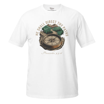 He Shall Direct Thy Paths  Christian Bible Verse T-Shirt