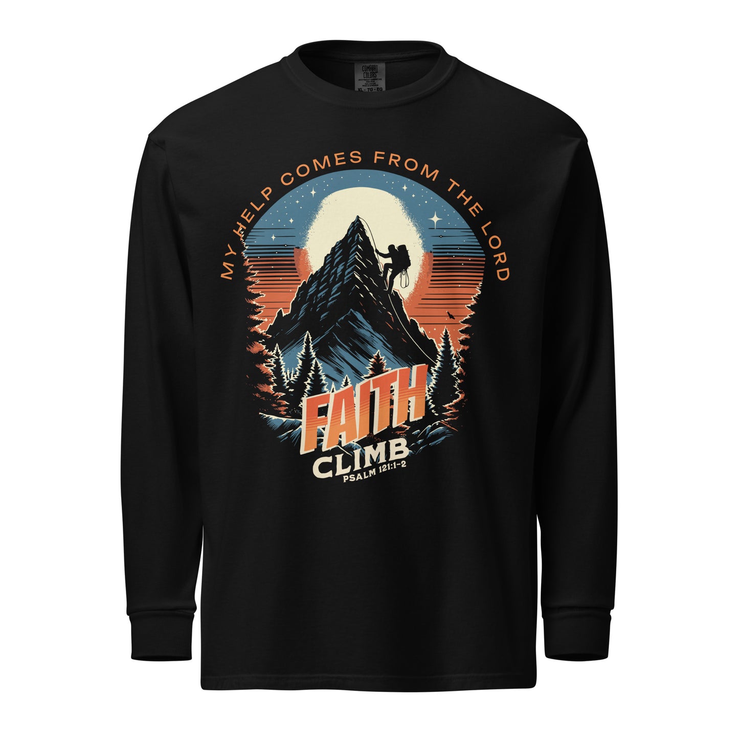 Faith Climb long-sleeve shirt  Christian Bible Verse T-Shirt
