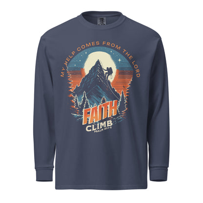 Faith Climb long-sleeve shirt  Christian Bible Verse T-Shirt